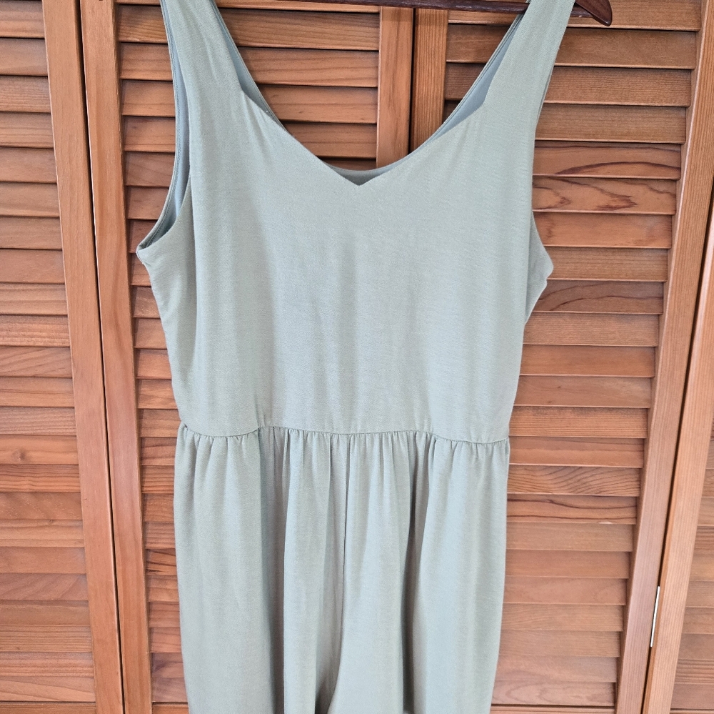LOFT Soft Green Tank Romper